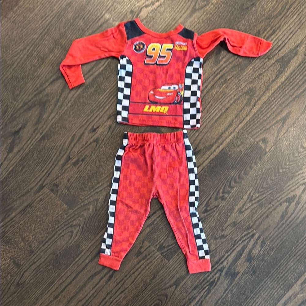 Red Cars Pajama Set for Kids